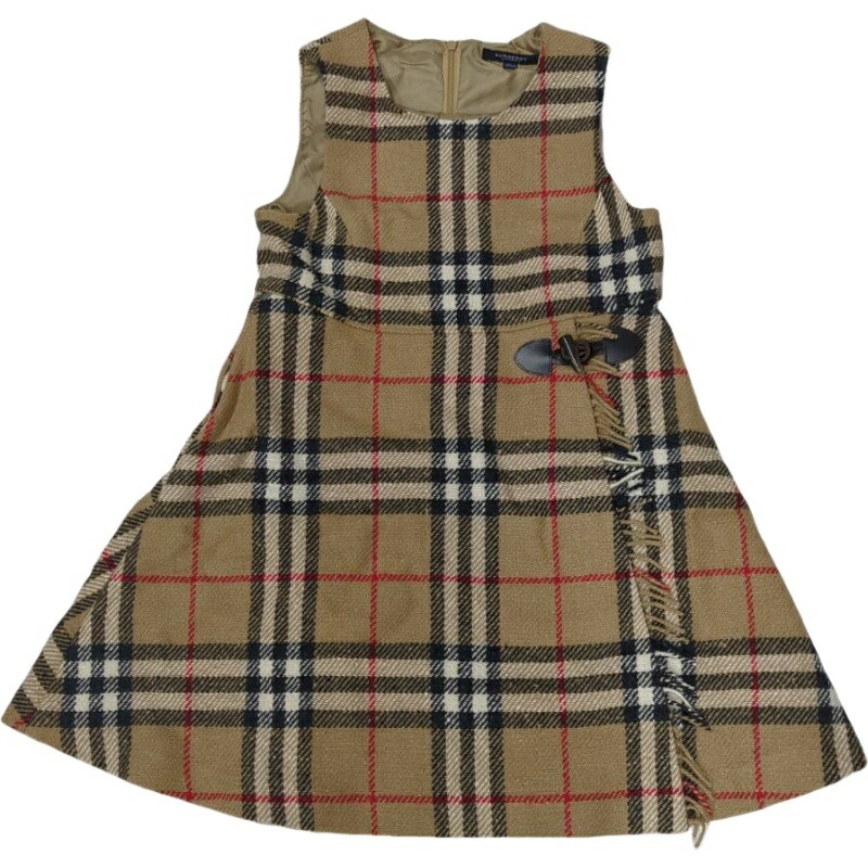 BURBERRY バーバリー 衣装 BI456-561-51 130A 【未当て嵌める倉入れ品】 12601K495 キッズ・ベビー・マタニティ-ワンピース-キッズファッション