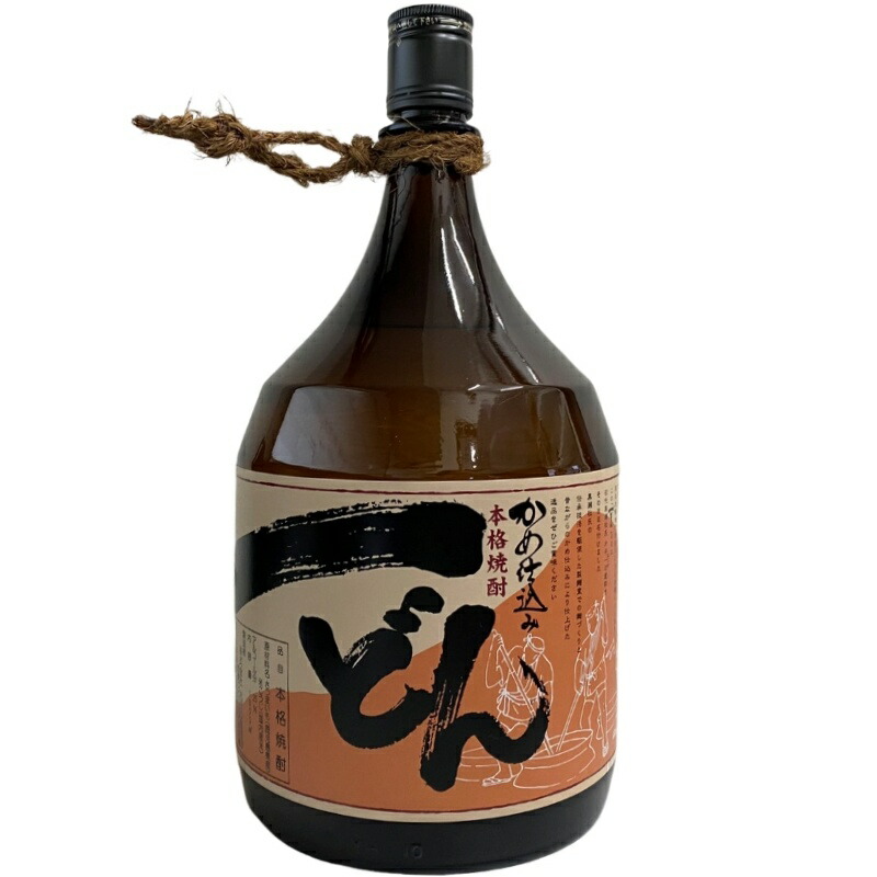 かめ仕込み 本格 芋焼酎 一どん 6本セット プレミア1800ml 25% 未開