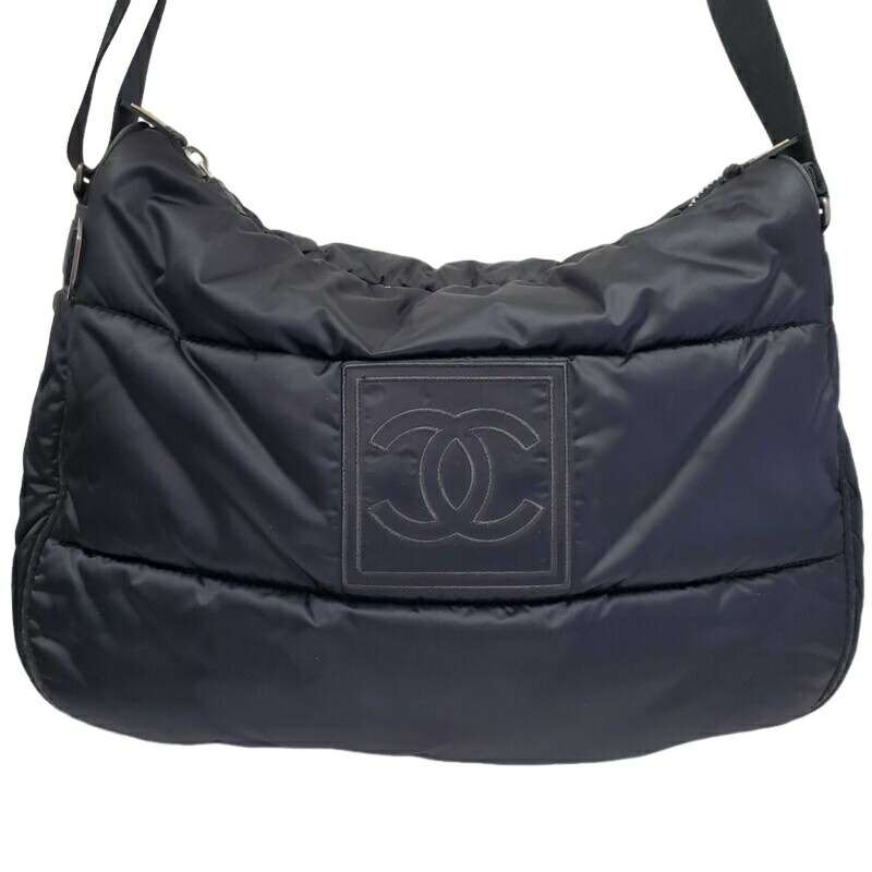 CHANEL シャネル スポーツライン ブラック ナイロン ショルダーバッグ レディース 【中古】 32604K98
