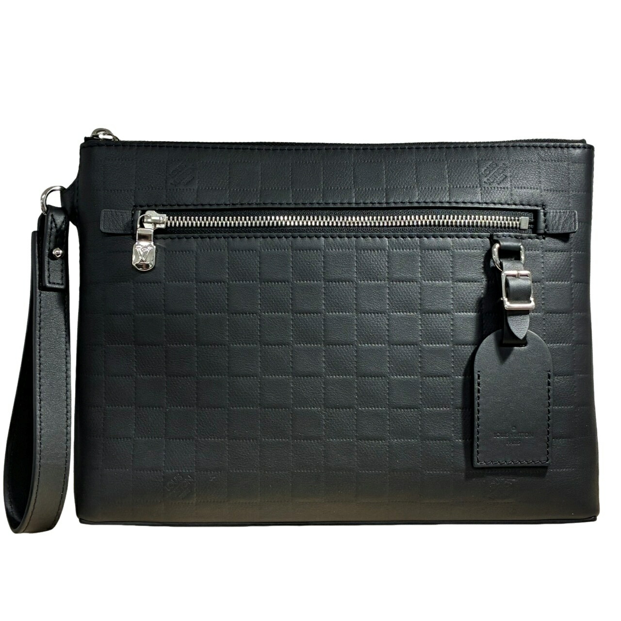 LOUIS VUITTON ルイヴィトン テイクオフ・ポーチ N40504 黒いこと ダミエ アンフィニ 合切袋 メンズ 【中古】 12604K199