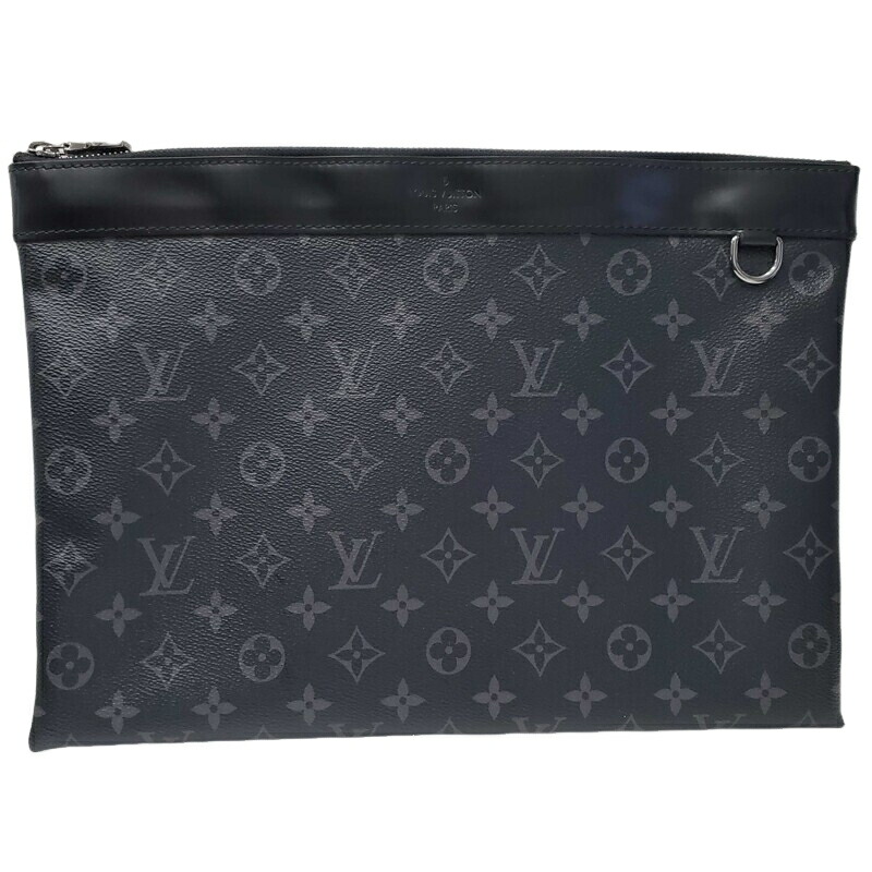 LOUIS VUITTON ルイ ヴィトン ポシェット 大きな進歩 M62291 黒いこと モノグラム 星食 クラッチペダル御徒面子 メンズ 【中古】 32604R12