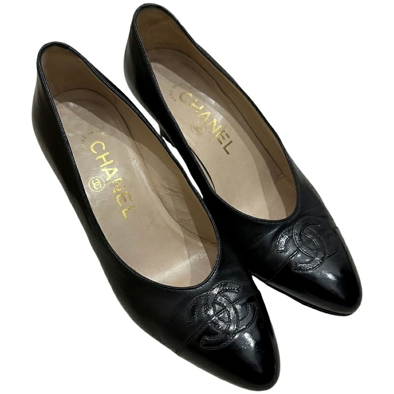 CHANEL シャネル パンプス ココマーク 表記サイズ35 22.0cm 外箱付属 レディース 【中古】 32604K97|質屋アシスト店
