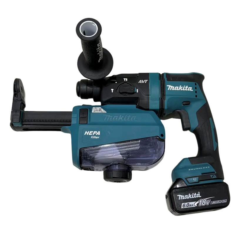 makita マキタ 18粍申し受ける式ハンマドリル HR182DRGXV 青碧 乾電池 BL1860B×1個 動くこと突きとめる済 【中古】 22604R20