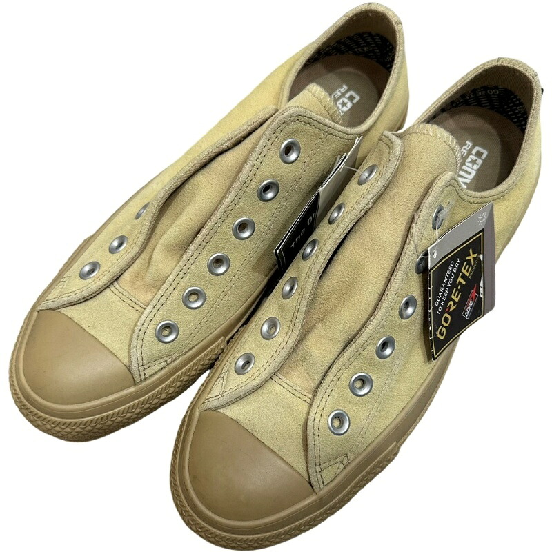 CONVERSE ALL STAR 100 GORE-TEX SUEDE MN OX BEIGE 26.0糎 箱属する 【未当て嵌める品】 32604K296