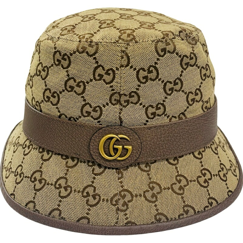 GUCCI グッチ フェドラハット 576587 S大きさ GG帆布 鳥打ち帽 ユニ一発やる【未当て嵌める品】12605R14