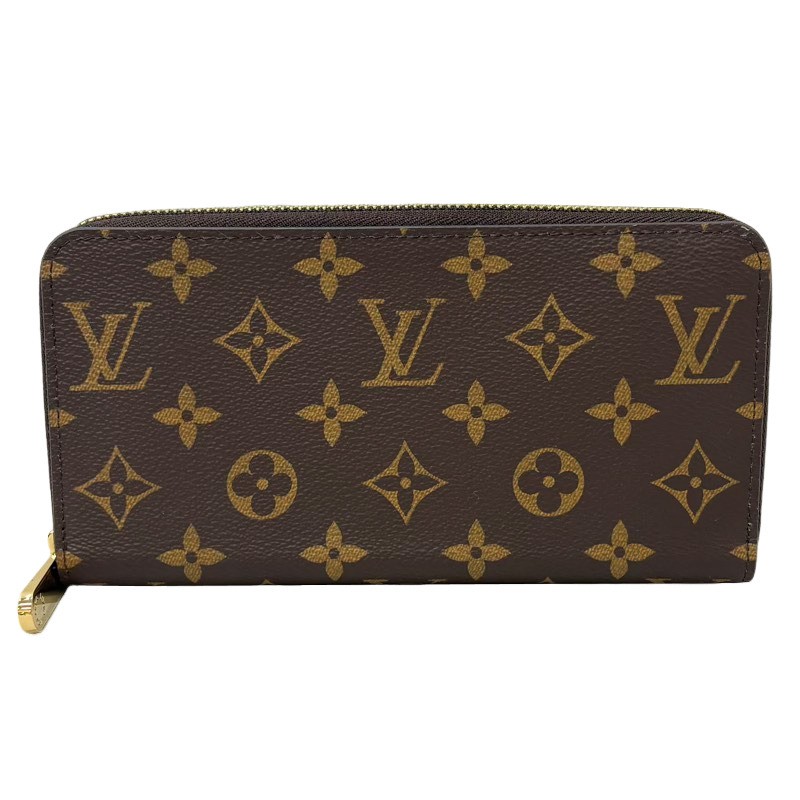 LOUIS VUITTON ルイヴィトン ジッピーウォレット M42616 赤銅色 モノグラム 長札入れ ユニ一発やる 【中古】 22605K532