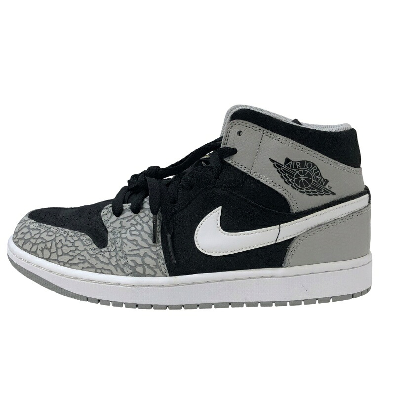 ナイキ メンズ スニーカー DM1200-016 NIKE AIR JORDAN 1 MID ELEPHNAT 27.5糎 替紐 お箱 【未当て嵌める納める品】 22605K521