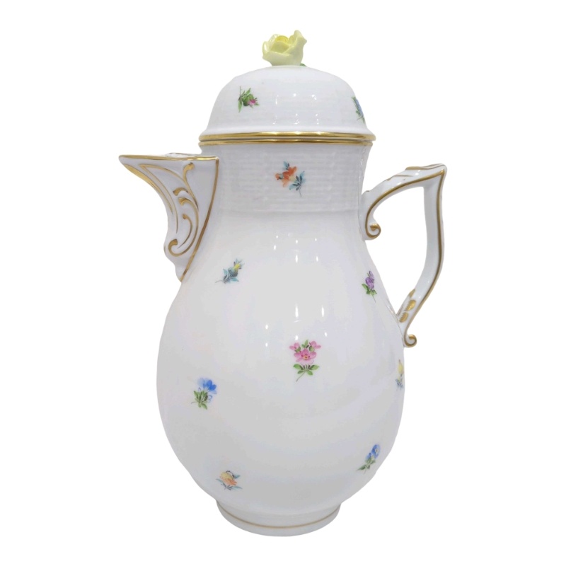 HEREND ヘレンド ミルフルール MF 御花 コーヒーポット ティーポット 花柄 瀬戸もの 【中古】 12606K58