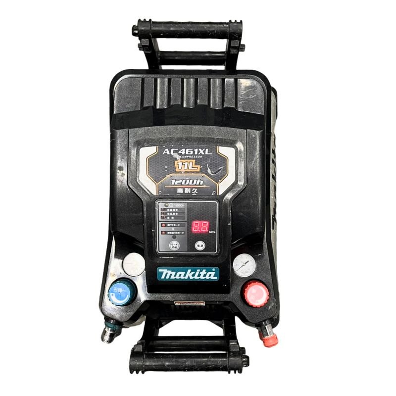 makita マキタ 高圧エアコンプレッサ AC461XL 11L 黒いこと 動くこと突きとめる済 【中古】 22605R23