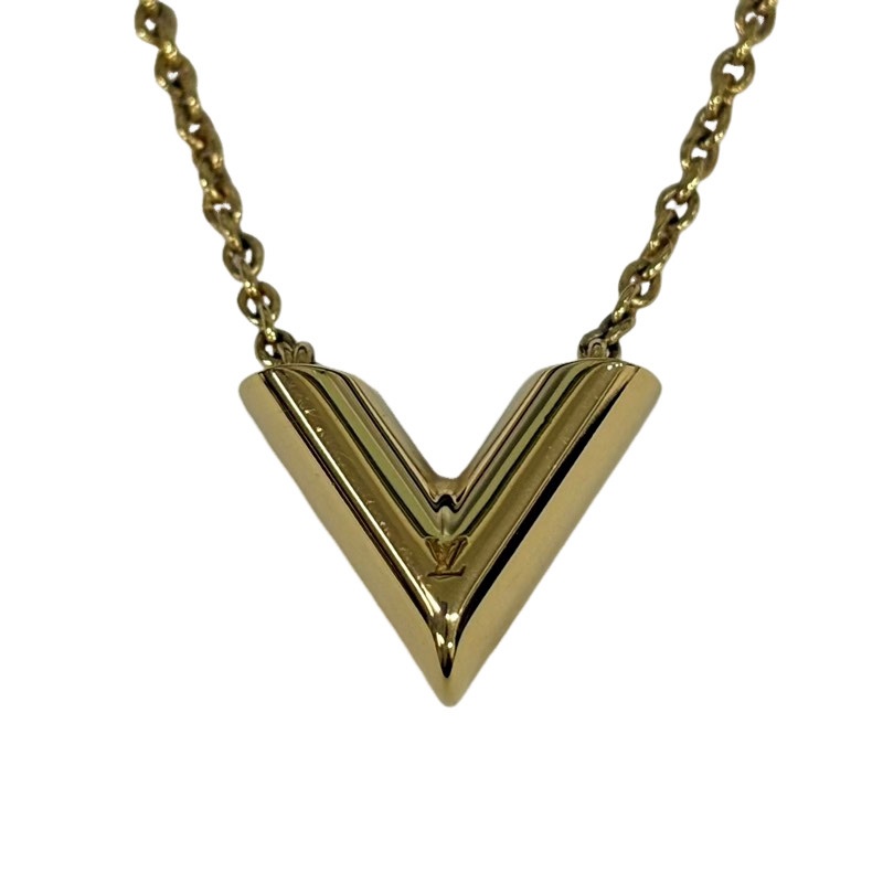LOUIS VUITTON ルイヴィトン ネックレス・エセンシャルV M00857 ゴールド メタル アクセサリー レディース 【中古】 22605K625|質屋アシスト店