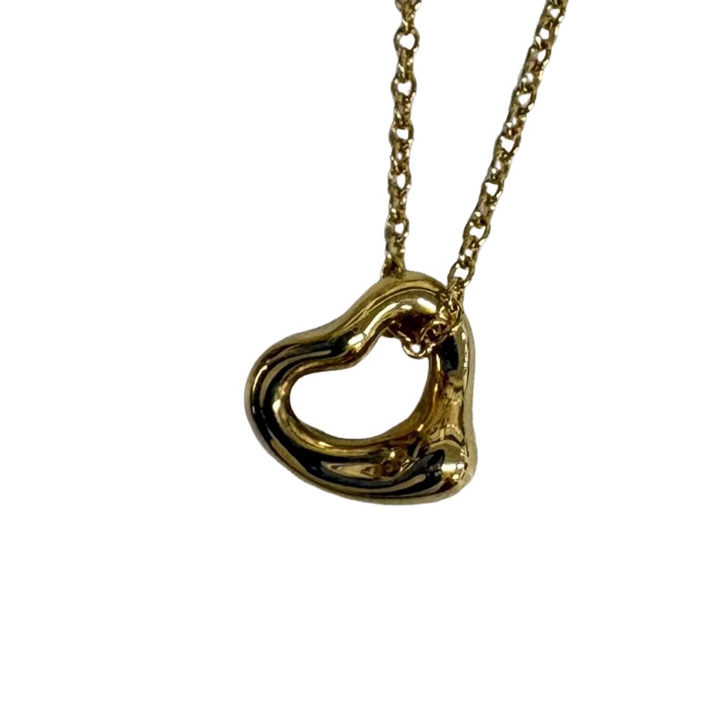 TIFFANY＆CO ティファニー オープンミニハートネックレス Au750 1.6g ゴールド レディース 【中古品】 22605R67｜質屋アシスト店