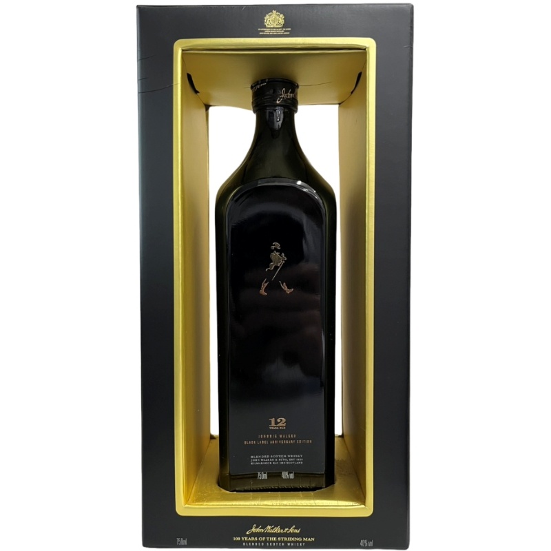 ウイスキー JOHNNIE WALKER 12YEARS OLD BLACK LABEL ANNIVERSARY EDITION 750ml 40% 箱 【未開栓品】 32606K259|質屋アシスト店