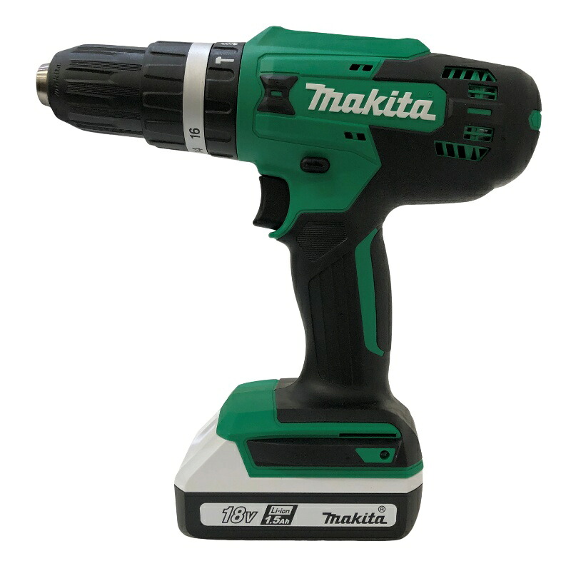 makita マキタ 充電式振動ドライバドリル MHP003DSX バッテリBL1815G&times;2 充電器DC18SG 【未使用品】 22607K2｜質屋アシスト店