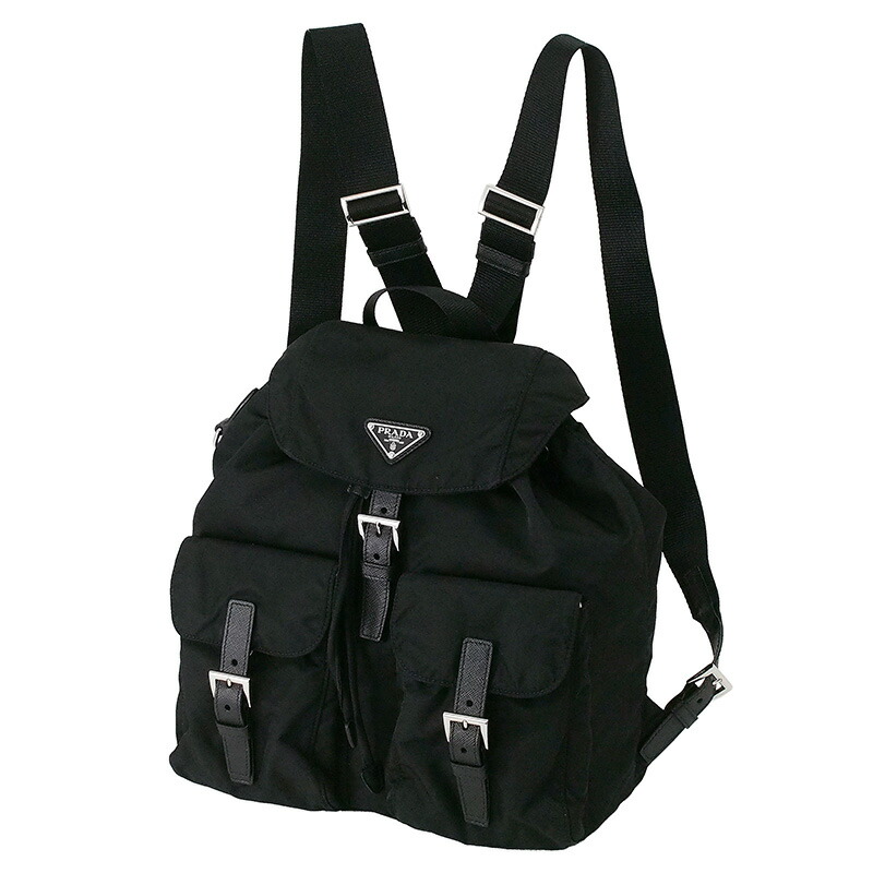 ◆ミウラ◆ プラダ PRADA NERO リ・ナイロン バックパック リュックサック 1BZ811【中古】【smtb-TD】【saitama】
