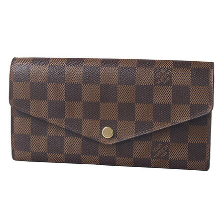 ◆ミウラ◆ルイ・ヴィトン LOUIS VUITTON ダミエ ポルトフォイユ サラ 長紙入れ N63209【中古】【smtb-TD】【saitama】