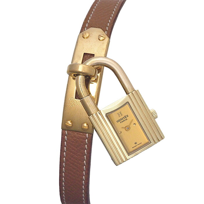 ◆ミウラ◆ エルメス HERMES ケリーウォッチ 〇X刻印 クオーツ 電池交換済【中古】【smtb-TD】【saitama】
