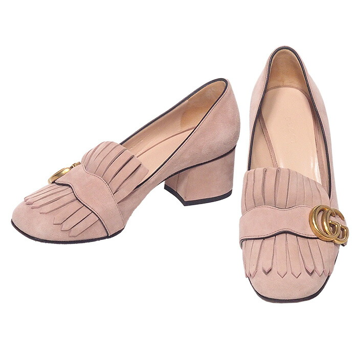 ◆ミウラ◆ グッチ GUCCI GGマーモント タッセル パンプス 408208 #35【中古】【smtb-TD】【saitama】