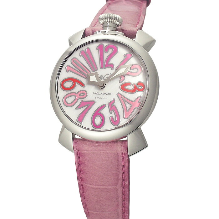 ◆ミウラ◆ ガガミラノ GaGa Milano マヌアーレ 40mm 5020.6 マザーオブパール クオーツ 仕上/電池交換済【中古】【smtb-TD】【saitama】