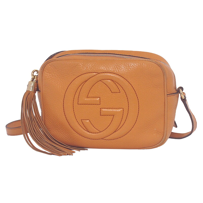 ◆ミウラ◆ グッチ GUCCI ソーホー スモール ショルダーバッグ 308364 レザー【中古】【smtb-TD】【saitama】｜質　ミウラ