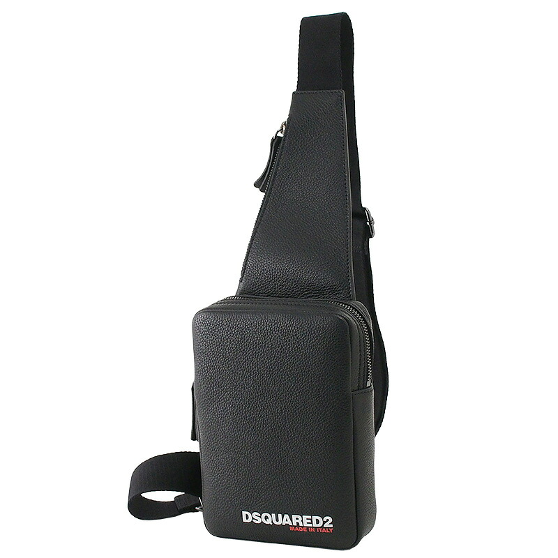 ◆ミウラ◆ ディースクエアード DSQUARED2 BOB クロスボディバッグ S82CB0047 ブラック 未使用品【中古】【smtb-TD】【saitama】