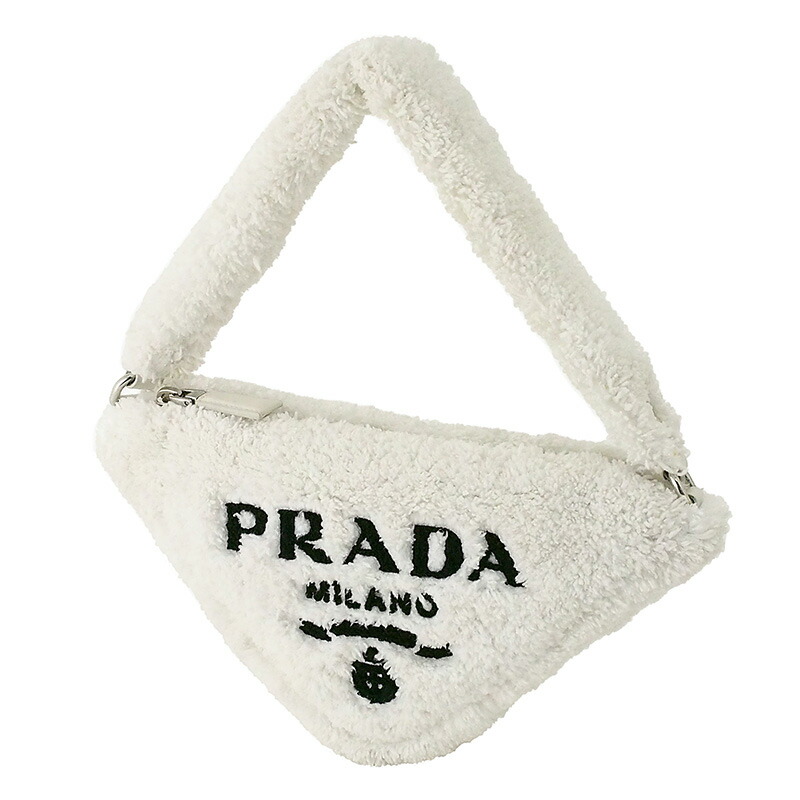 ◆ミウラ◆ プラダ PRADA テリートライアングル バッグ 1NE043【中古】【smtb-TD】【saitama】