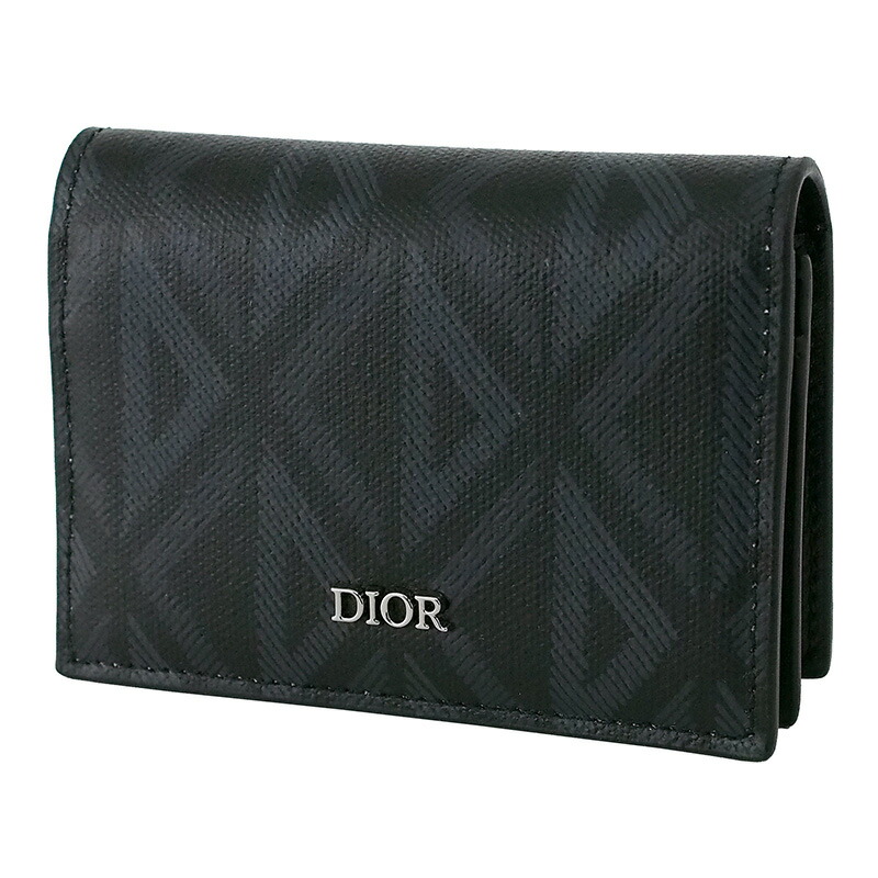 ◆ミウラ◆ クリスチャン・ディオール Christian Dior CD ダイヤモンド キャンパス カードケース 未使用品 2ESCH136【smtb-TD】【saitama】