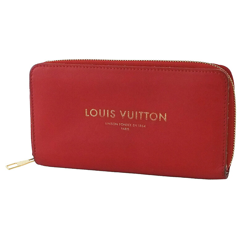 ◆ミウラ◆ ルイ・ヴィトン LOUIS VUITTON ジッピーウォレット パナーム レッド ラウンドファスナー 長財布 赤 ゴールド金具 M58043【中古】【smtb-TD】【saitama】｜質　ミウラ