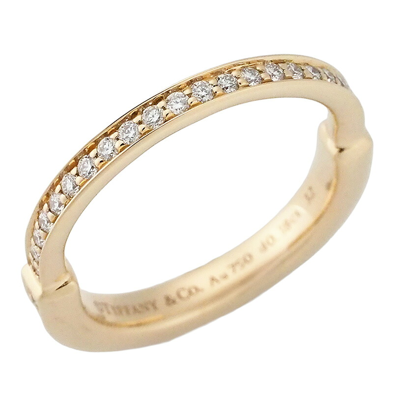 ◆ミウラ◆ 【大幅値下げ!】ティファニー TIFFANY&Co. ロック リング フルダイヤモンド/0.38ct パヴェ K18RG ローズゴールド 12号 13号 仕上済【中古】【smtb-TD】【saitama】|質 ミウラ