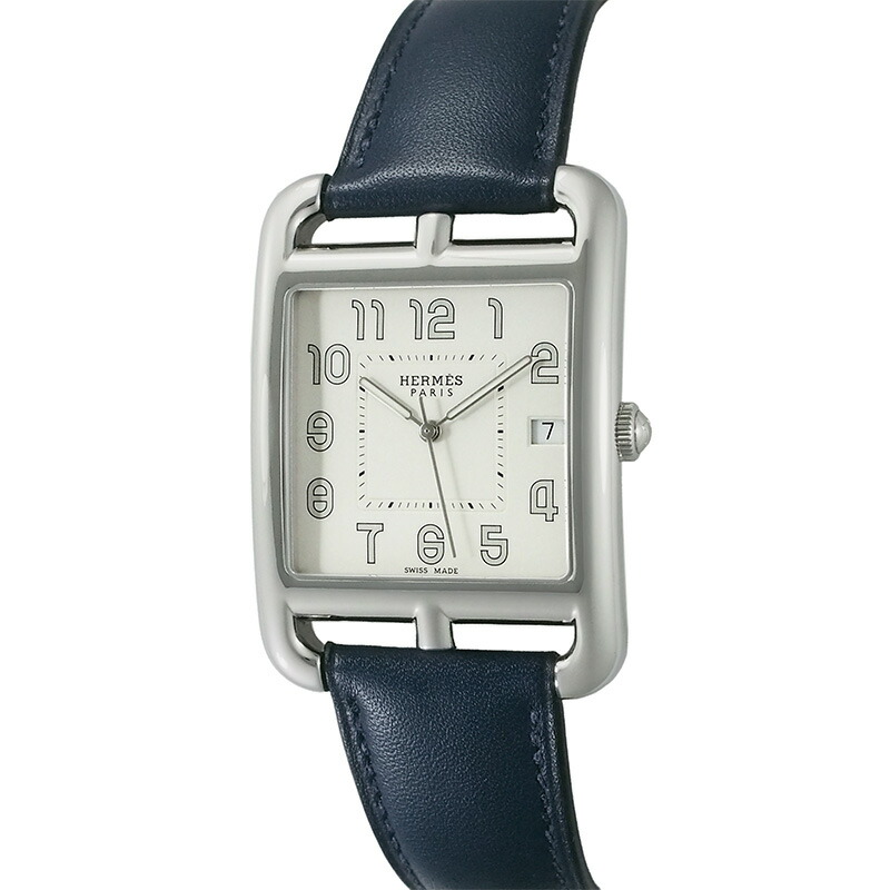 ◆ミウラ◆ エルメス HERMES ケープコッド デイト 石英 米国海軍 B目じるし(2023年製) メンズ CC1.810【中古】【smtb-TD】【saitama】