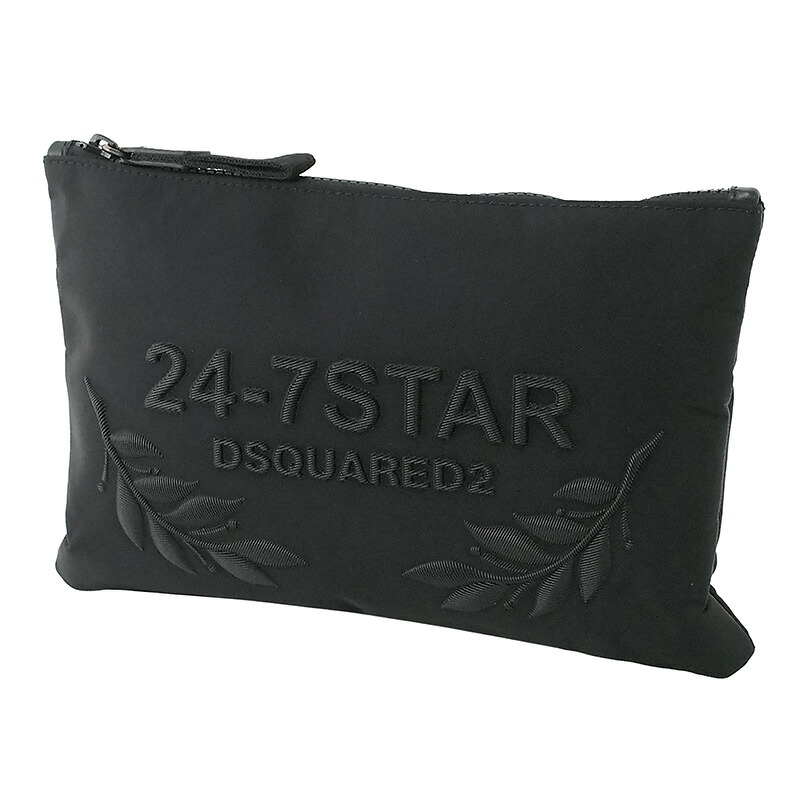◆ミウラ◆ ディースクエアード DSQUARED2 ナイロン合財袋 黒いこと 24-7STAR【中古】【smtb-TD】【saitama】