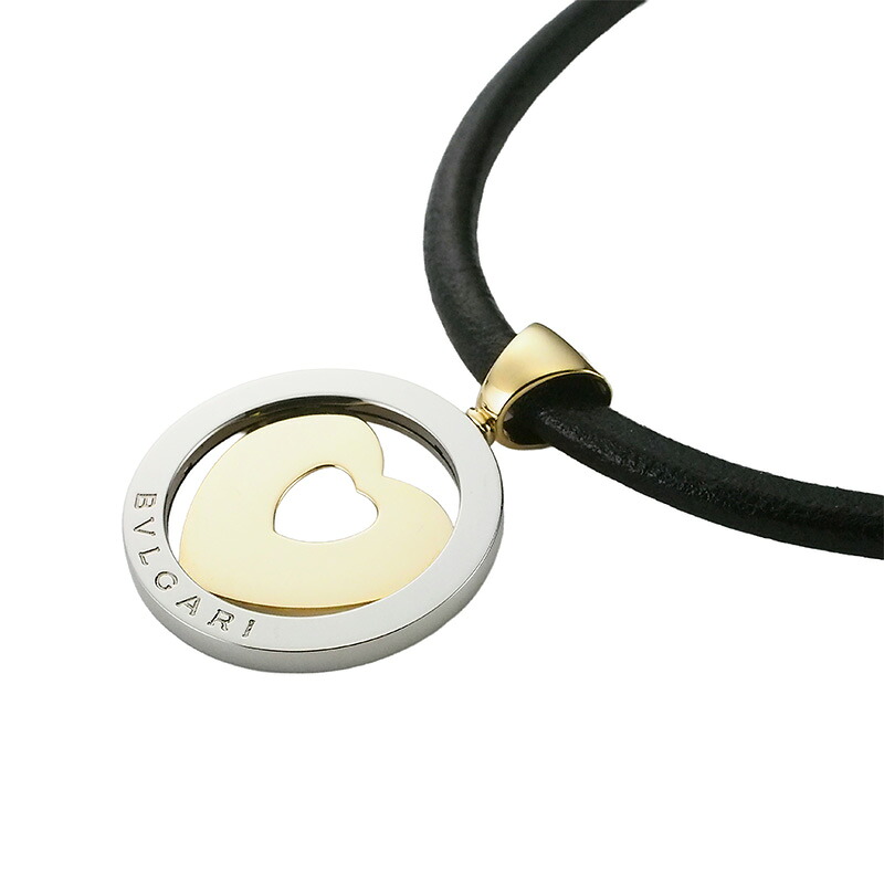 ◆ミウラ◆ ブルガリ BVLGARI トンド ハート ネックレス チョーカー SS/K18YG 仕上済【中古】【smtb-TD】【saitama】|質 ミウラ