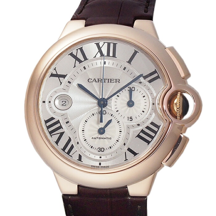 カルティエ Cartier バロンブルー クロノグラフ W6920009 K18PG 仕上済 中古 腕時計