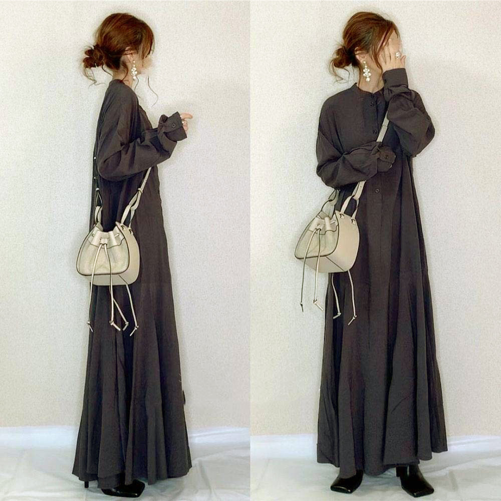 楽天市場 Tシャツワンピース 大きいサイズ ゆったり 長袖 ロング 夏 春 マキシワンピース 黒 マキシワンピ きれいめ リゾート 黒ワンピース コーデ フォーマル アウター 黒ワンピ カジュアル 体型カバー 着痩せ 婦人服 無地 おしゃれ シャツワンピ レディース 大きい