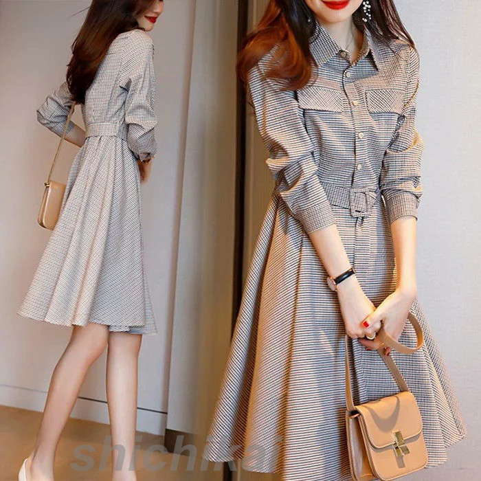 楽天市場】シャツワンピース レディース 40代膝丈ワンピース 春夏秋