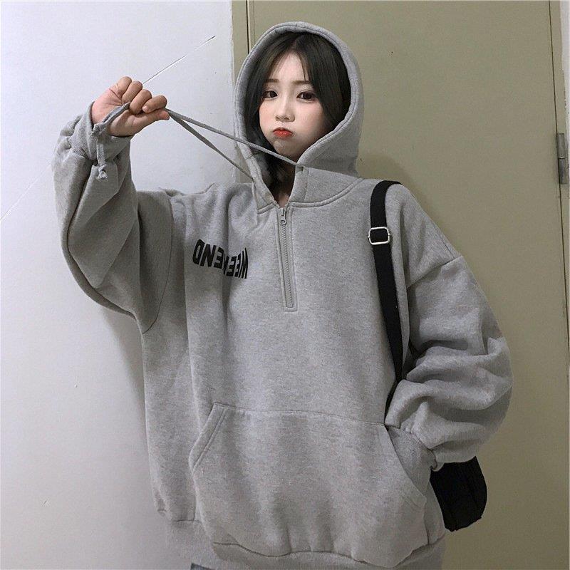 美品♪【にゃー】フード付きパーカー　長袖　ビックフェイス　ラメ　グレー　L 美品♪【にゃー】フード付きパーカー 長袖 ビックフェイス ラメ