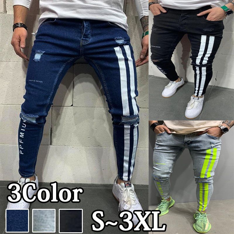 スキニーデニム メンズ S～3XL クロップドパンツ アンクルパンツ スキニー デニム パンツ ストレッチ ストレッチデニム くるぶし アンクル クロップド 細身 タイト フィット ボトムス ファッション スウェット 20代 30代 40代 50