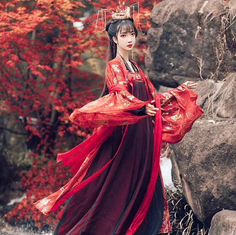 楽天市場】豪華漢服 刺繍中国古代宮廷衣装 貴妃皇后女王変装 華流