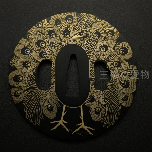 楽天市場】刀鍔 花柄紋の図 鉄製 絵金 鍔 刀の鍔 つば 鐔 刀鐔 日本刀