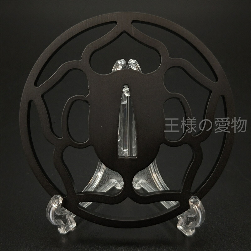 桔梗花紋の鉄鍔 Yahoo!オークション -「桔梗」(鍔、刀装具) (武具)の落札相場