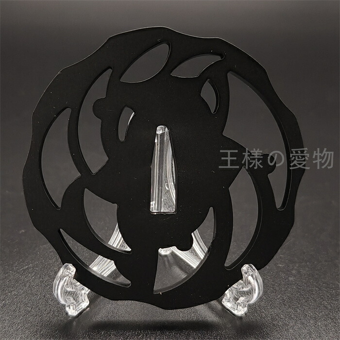 楽天市場】【今だけ1980円＆送料無料！】刀鍔 花の図 鉄地 透かし 日本