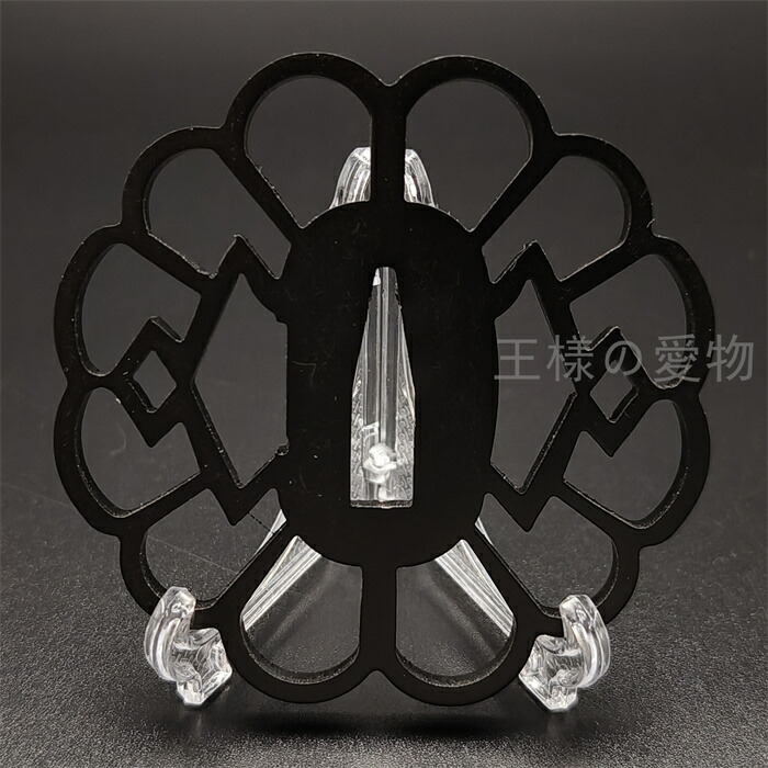 楽天市場】【今だけ1980円＆送料無料！】刀鍔 花の図 鉄地 透かし 日本