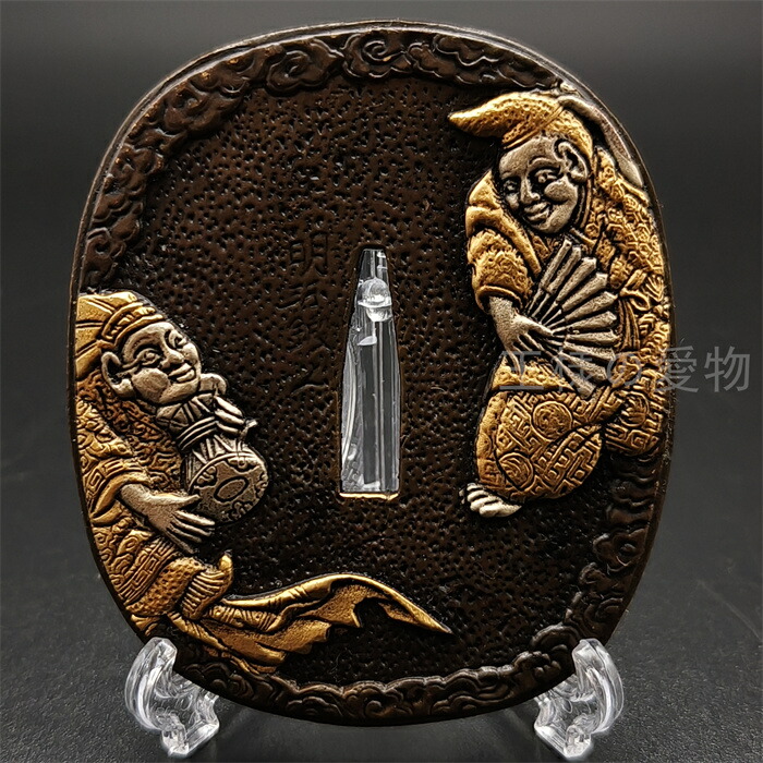 楽天市場】日本刀装具 刀鍔 鯉図 銅地 金工 細工 鍔 つば 居合用 刀剣