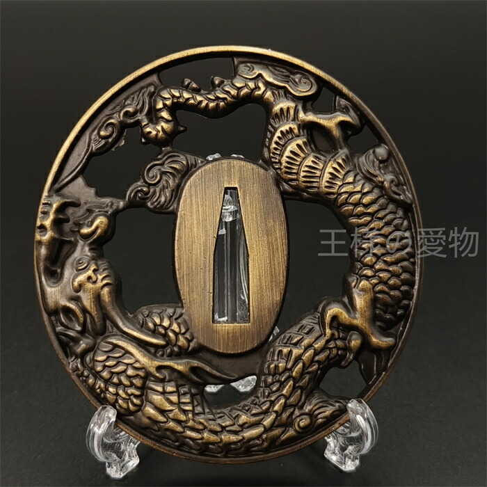 楽天市場】日本刀装具 大刀柄 新品 長約26CM 桜縁頭 桜目貫 白本