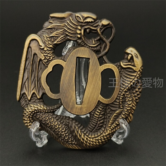 刀  鍔  蛇  骨董品 特大 珍しい レア 楽天市場】日本刀装具 蛇の図 刀鍔 合金製 現代品 鍔 刀の鍔
