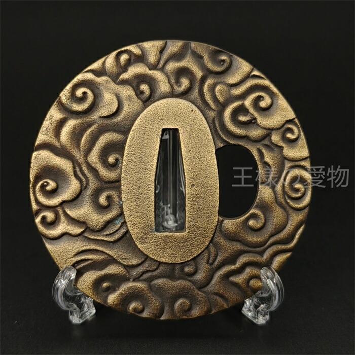 雲龍図真鍮磨地鍔 片切彫 鍔 鐔 日本刀 刀 刀装具 時代物 古美術 刀剣武具 日本刀装具 刀鍔 雲龍図 銅地 金工 細工 の通販 価格3800円 | DEWKER