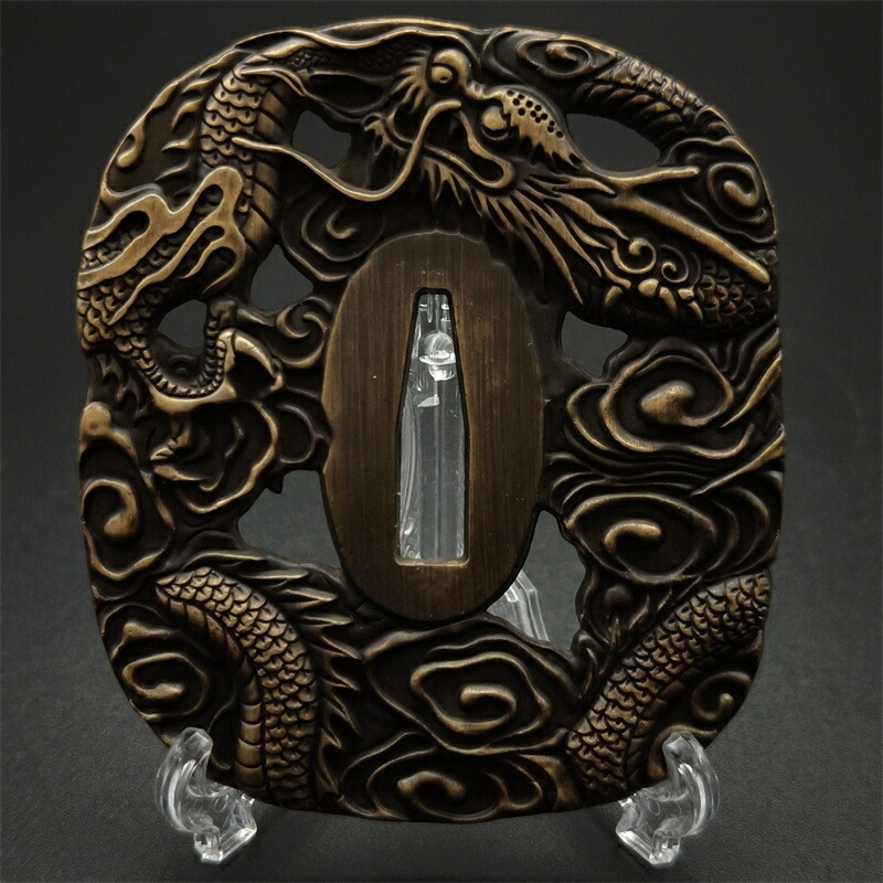 楽天市場】日本刀装具 刀鍔 虫図 合金製 金工 細工 鍔 つば 居合用