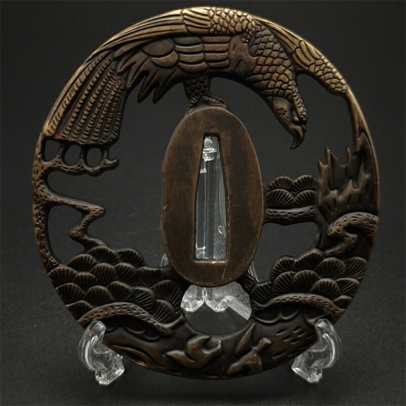 楽天市場】日本刀装具 刀鍔 雲龍図 合金製 金工 細工 鍔 つば 居合用