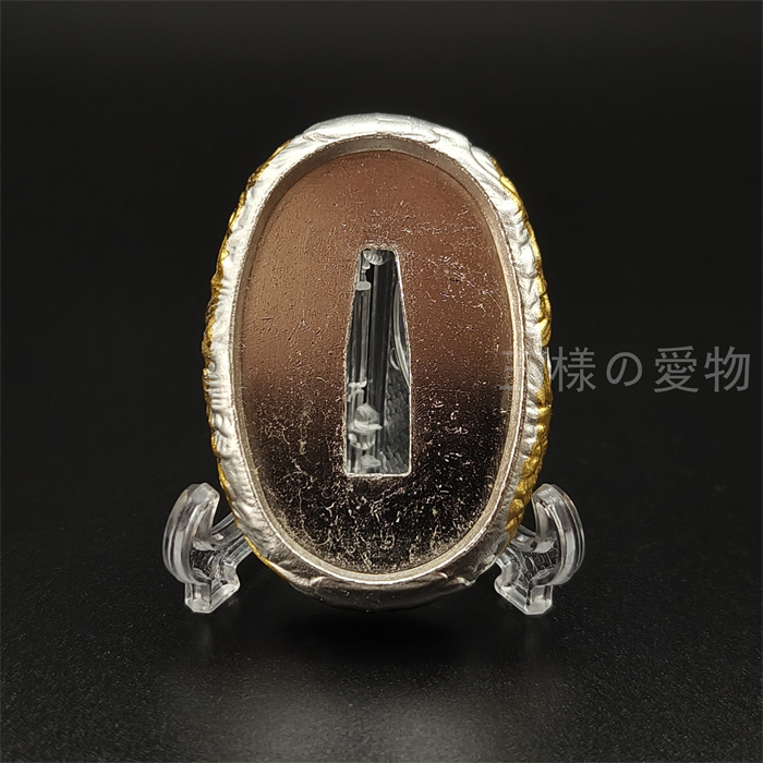 珍品　鍔　短刀鍔　鐔　短刀鐔　日本刀　居合　刀装具　アンティーク 鍔 銘 埋忠 喰出短刀鍔(TU-120515)｜刀・日本刀の販売なら日本刀