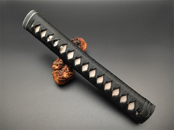 楽天市場】日本刀柄 刀柄 長約20CM 新品 木製柄 合成鮫皮 黄色