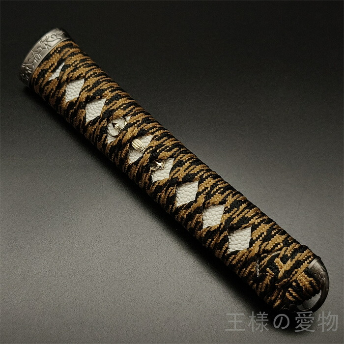 日本刀 柄 刀装具 楽天市場】日本刀柄 刀柄 長約20CM 新品 木製柄 合成鮫皮 黄色